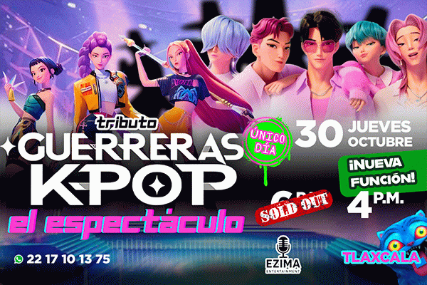 Tributo Guerreras K- Pop  el espectáculo, Tlaxcala